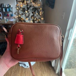 J. Crew Signet Bag in Italian Leather Brown